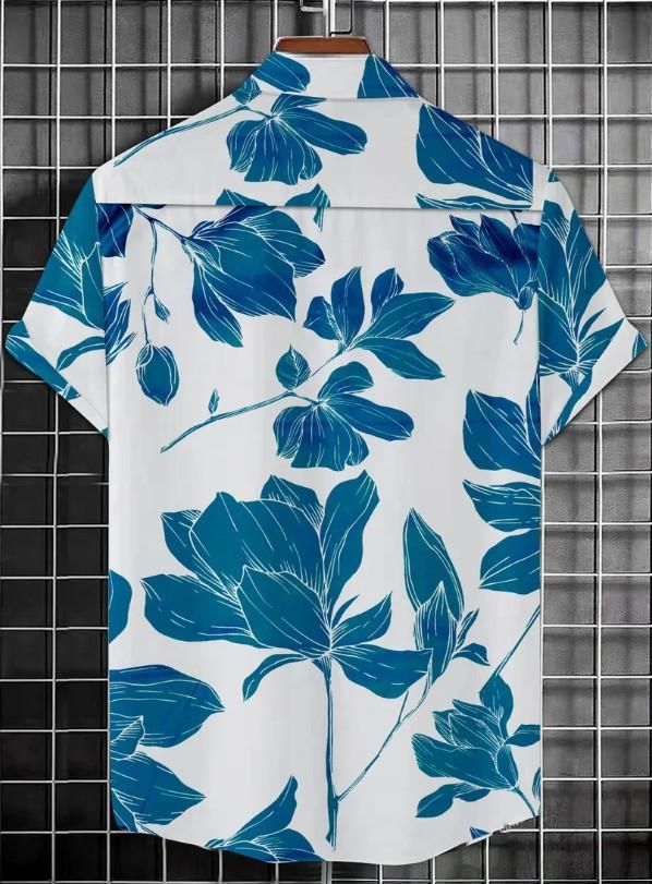 Men's Printed Flower Tee