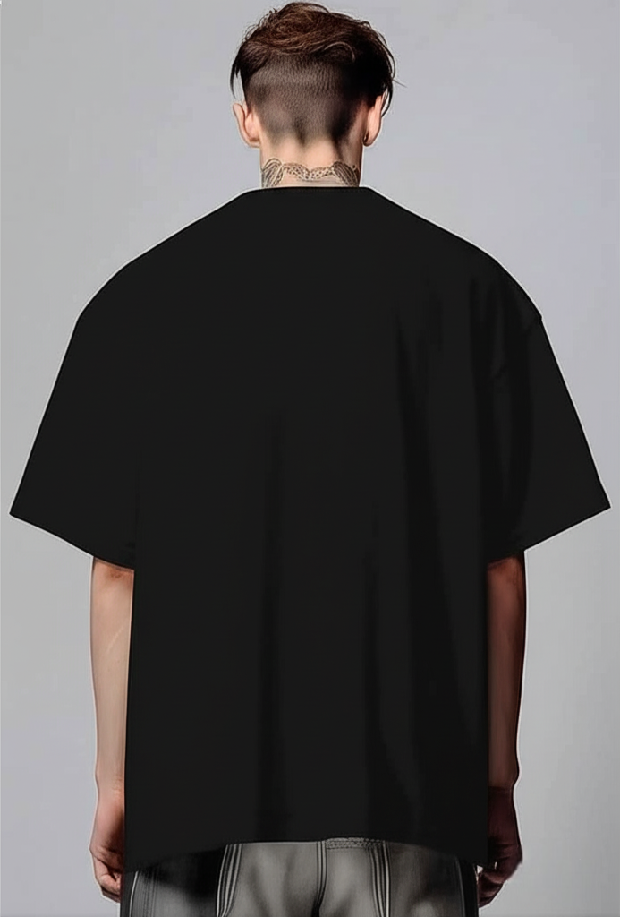 Unisex Oversized Black T-Shirt
