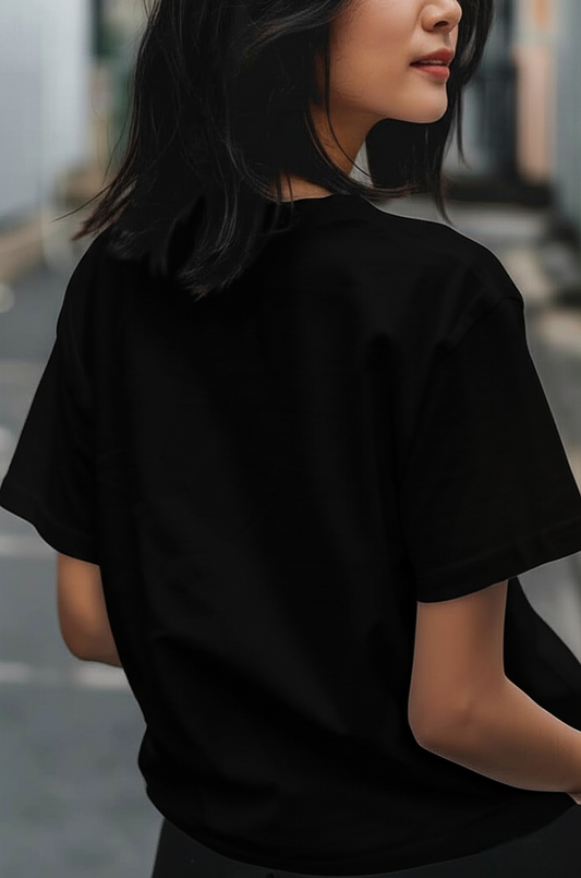Unisex Oversized Black T-Shirt