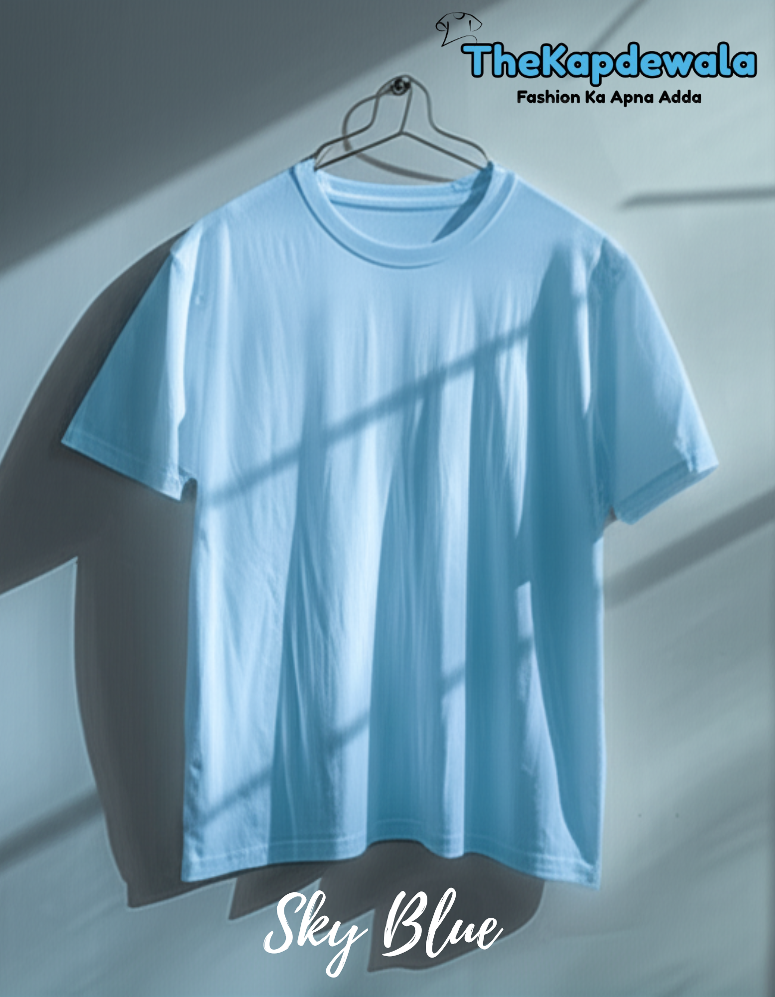 Unisex Oversized Baby Blue Colour T-Shirt